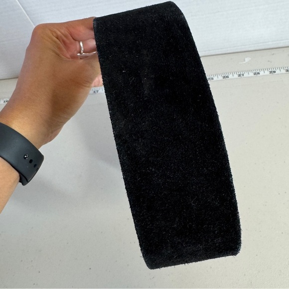 Vintage  80s Rare Dino Valiano Black Gold Adjustable Snap Belt Size 38 - Picture 4 of 13